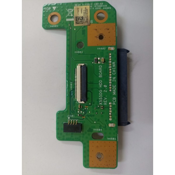 Asus X555DG USB Audio SD Card Reader IO Board Rev 2.0