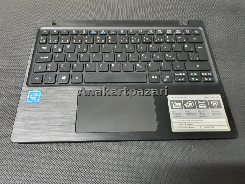 Acer Aspire One 11 A01-132-C4RS Üst Kasa + Touchpad + Klavye