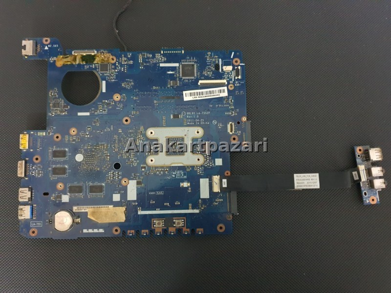 Asus X53 X53T K53 K53T K53TK Anakart 1GB Ekran Kartlı + AMD A6-3400M İşlemci