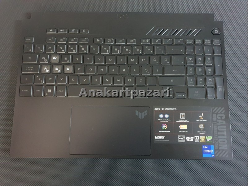 Asus Tuf Gaming F15 FX507 FX507VI LP098 Üst Kasa + Klavye + Touchpad