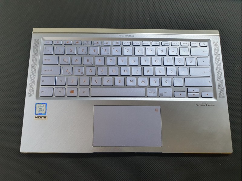 Asus ZenBook 14 UX431FA-FN Üst Kasa + Klavye + Touchpad