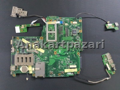 Asus N61 N61V N61VG N61VN Anakart 1GB Ekran Kartlı + Core2 İşlemci Rev.1.1