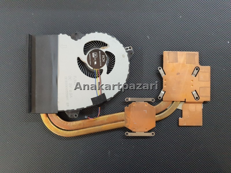 ASUS ROG GL553 , GL553V , GL553VD, GL553VE, FX553VD, FX553VE, FX53V, ZX53V, KX53V KX53VD KX53VE FZ53V Soğutucu Blok Fan