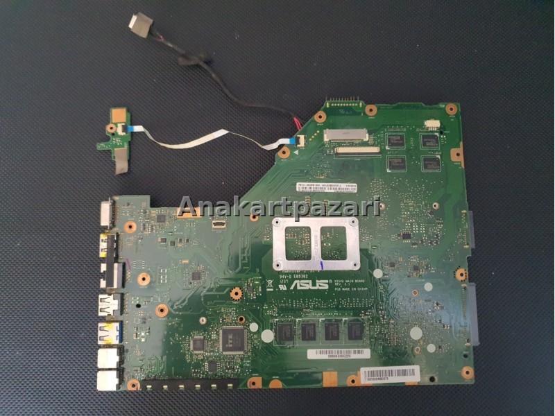 ASUS X55 X55A X55V F55A Anakart Rev 3.1 i3 2350M (SR0DQ) GT610M 1 GB Ekran Kartlı , 4GB Ram