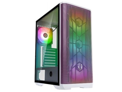 BıtFenix Nova Mesh SE-TG Boş Kasa Beyaz-Mor (PSU YOK)