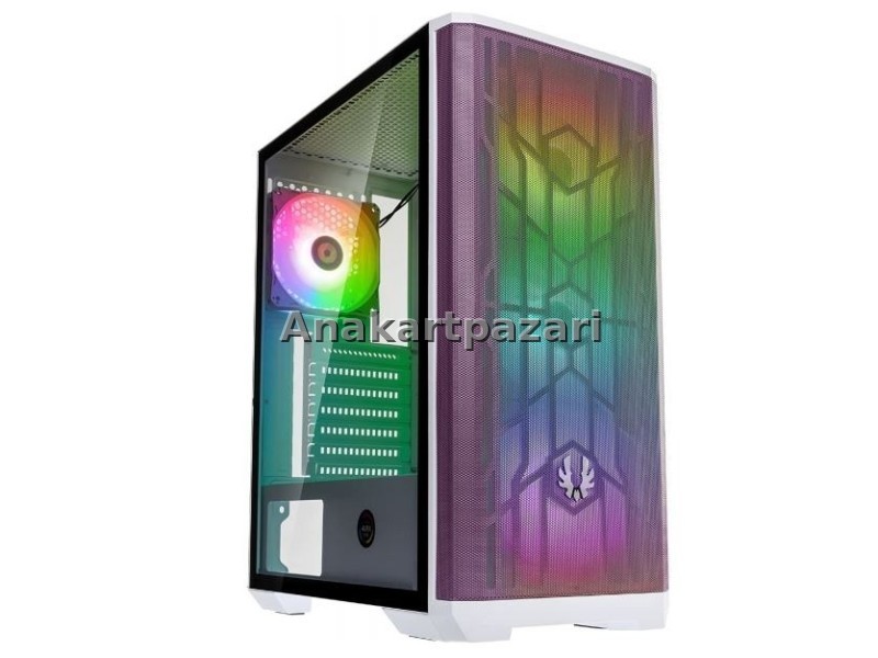 BıtFenix Nova Mesh SE-TG Boş Kasa Beyaz-Mor (PSU YOK)