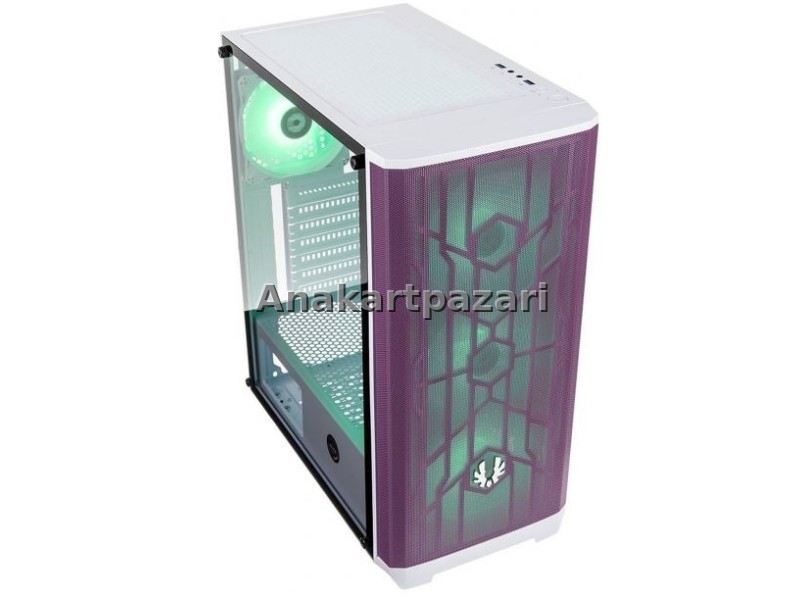 BıtFenix Nova Mesh SE-TG Boş Kasa Beyaz-Mor (PSU YOK)