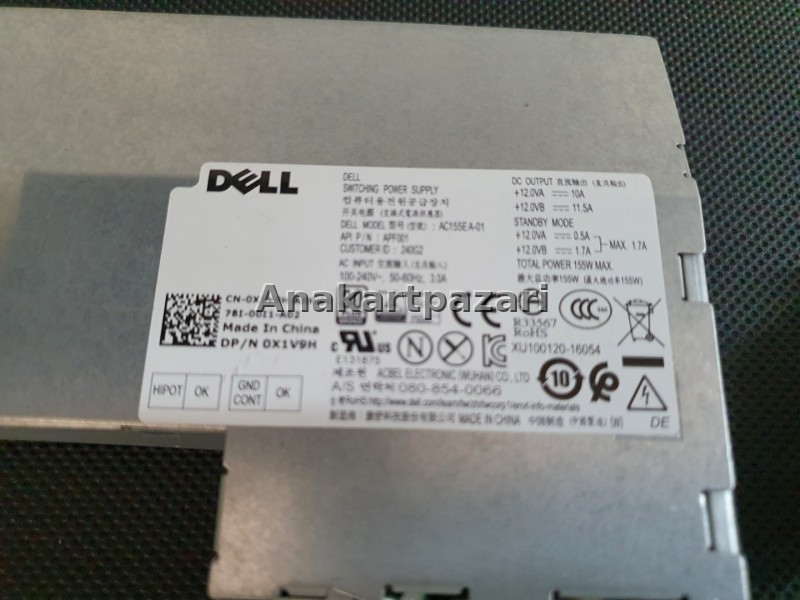 Dell Optiplex 3250 5250 7450 Power Supply  AC155EA-01 155W 16 Pin