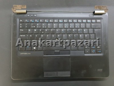 Dell Latitude E7440 P40G Üst Kasa , Alt Kasa , TouchPad , Klavye , Alt Kapak , Menteşe , Menteşe Kapağı
