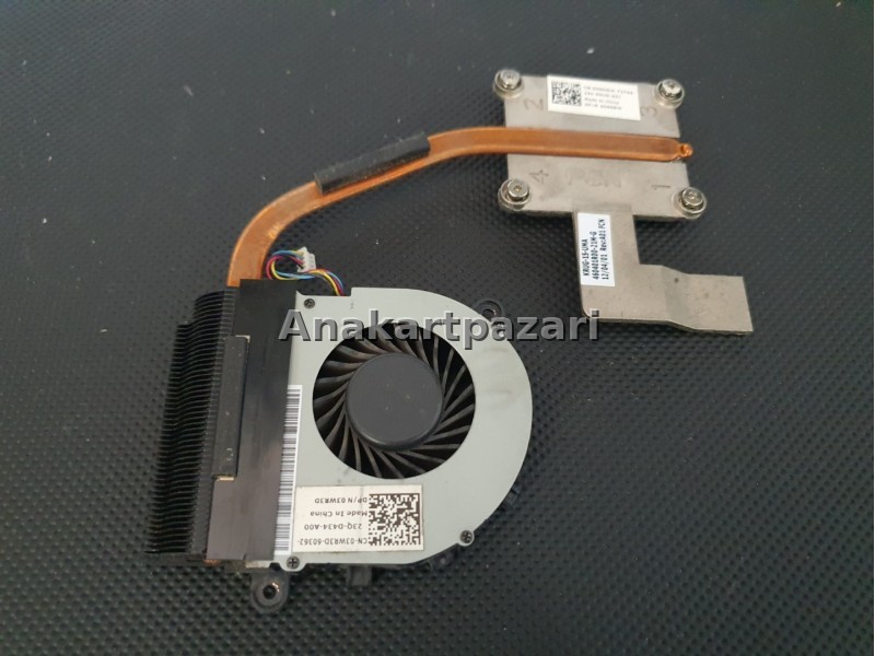 Dell Latitude E5530 P15 P15F Fan, Soğutucu Blok