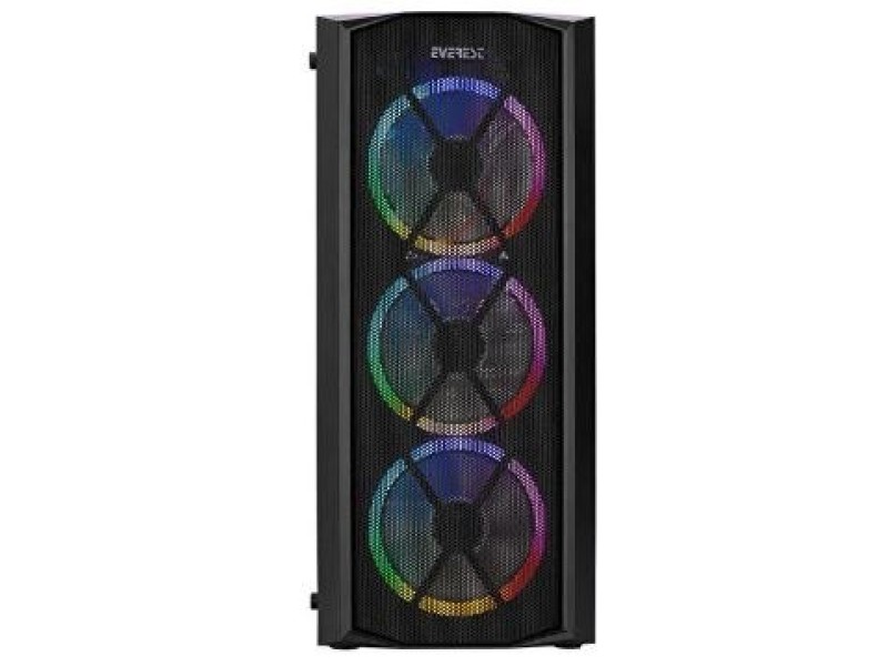 Everest Flat Mesh Boş Kasa Siyah ( PSU YOK )