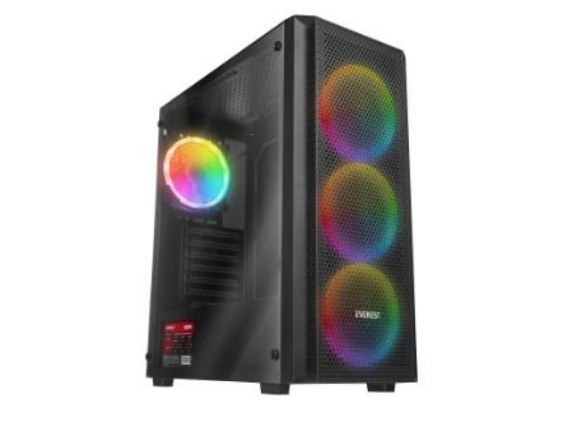 Everst Mega V2 Boş Kasa Siyah (PSU YOK)