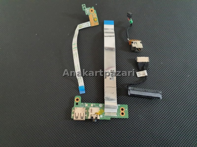 HP Pavilion 14- B00ET, 14-B118TU, 14-B 14-b056TU, 14-b019TU, 14-b038TU, RT3290 Power Board ( Buton ) , Power Jack , Hdd Kablosu , Audio Usb Board