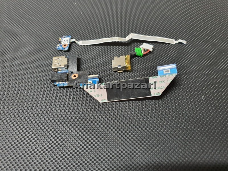 HP Pavilion x360 14 - dh1003nt Power Jack ( Şarj Soketi )  + Usb Audio Board + Power Board
