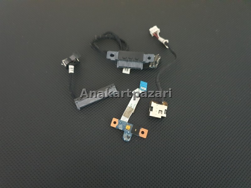 HP Pavilion G6 1080st , G6 1080et , G6 1085st , G6 1085et HDD Kablosu + CD Rom Kablosu + Power Bord  + Power Jack