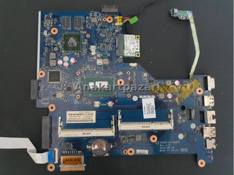 HP Pavilion 250-G3 / 255-G3 ZSO50 LA-A992P 15R 15G 15-r005st, 15-r009st, 15-r010st, 15-r011st, 15-r012st  (İ5 4210U SR1EF 2 GB Ekran Kartlı ) Anakart