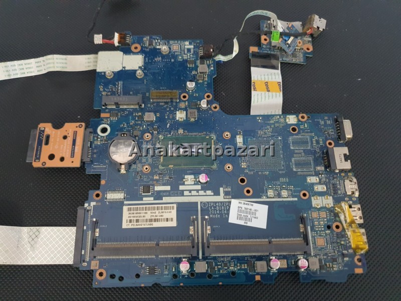 Hp Probook 450 G2 ZPL40 ZPL50 ZPL70 LA-B181P Rev.1.0 Anakart (SR1EF)
