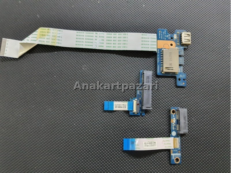 HP 15-AY 250 G4 255 G4 256 G4 , 250 G5 255 G5 256 G5 CDL50 LA-D707P LS-C703P Rev. 1.0 Usb, SD Card , CD Rom Board , HDD SSD Board