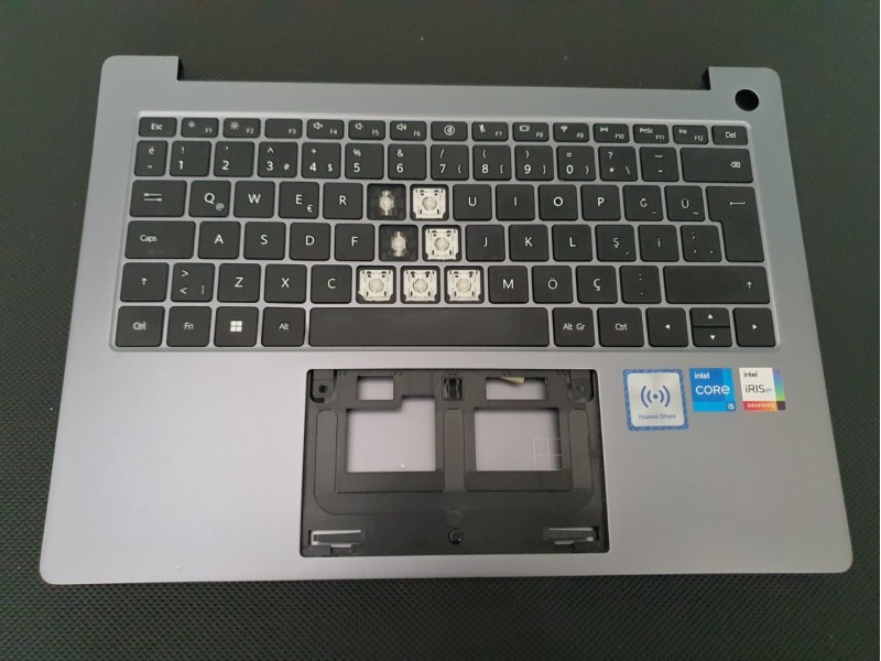 Huawei MateBook D 14 2024 MDF-X Üst Kasa + Alt Kasa + Klavye Huawei MateBook D 14 2024 MDF-X Üst Kasa + Alt Kasa + Klavye