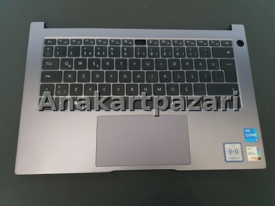 Huawei MateBook D14 KNM W56 Üst Kasa + Klavye + Touchpad (Metalik Gri )
