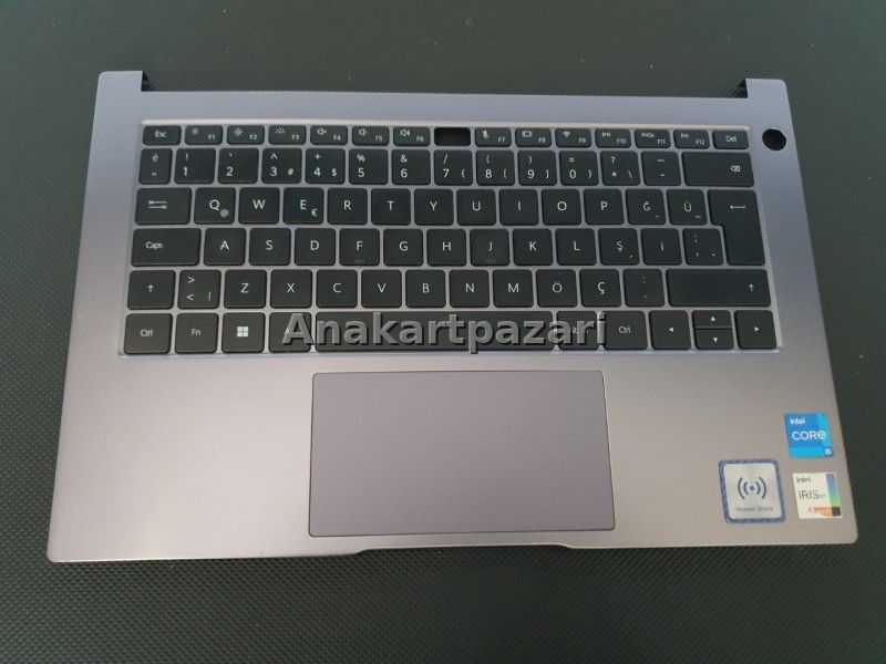 Huawei MateBook D14 KNM W56 Üst Kasa + Klavye + Touchpad (Metalik Gri )