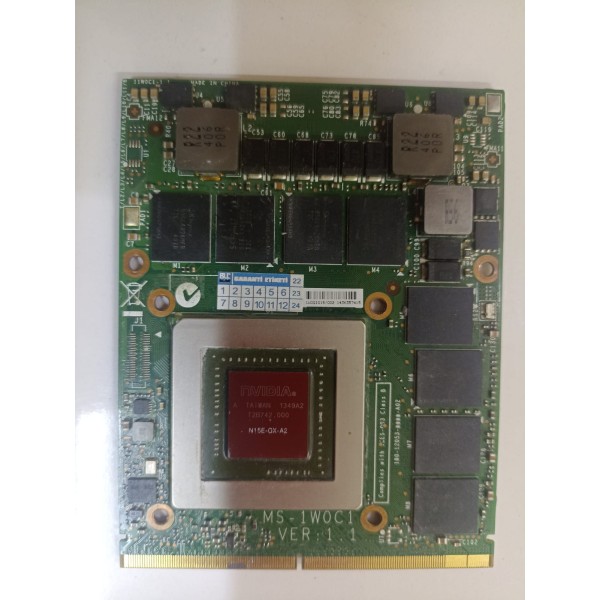 GTX 880M 8GB Ekran Kartı MS-1W0C1 Ver 1.1,Laptop Ekran Kartları,LE030,LE030,LE030,,Msi,3,700.00
