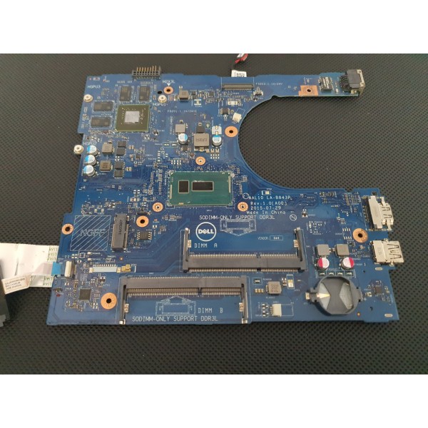 Dell İnspiron 3458 3558 5458 5558 5758 Anakart i3 5005U (SR244) 2 GB Ekran Kartlı AAL10 LA-B843P Rev. 1.0 (A00)