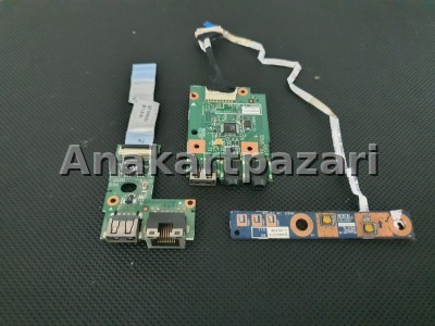 Lenovo İdeapad Z570 Z575 Usb Audio Board + Ethernet Board + Power Board 