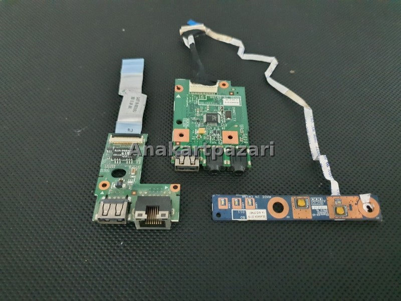 Lenovo İdeapad Z570 Z575 Usb Audio Board + Ethernet Board + Power Board