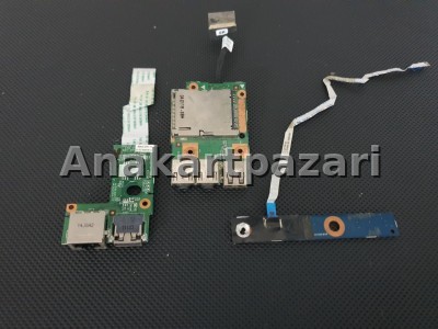 Lenovo İdeapad Z570 Z575 Usb Audio Board + Ethernet Board + Power Board 