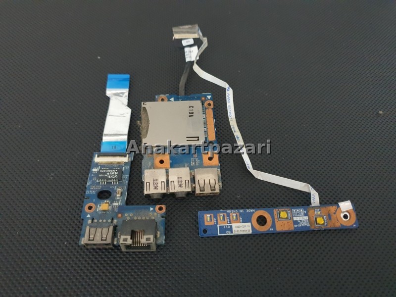 Lenovo İdeapad Z570 Z575 Usb Audio Board + Ethernet Board + Power Board