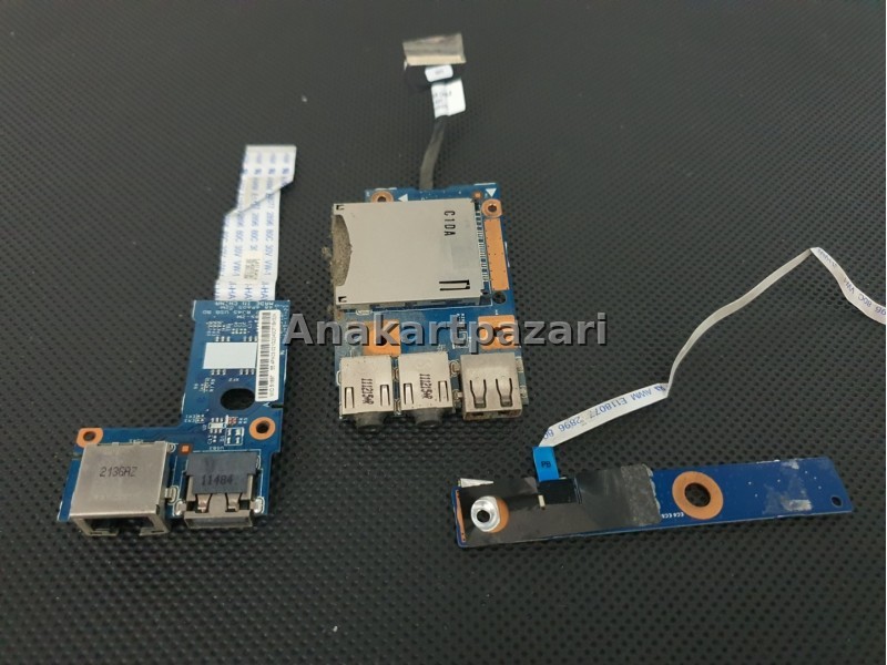 Lenovo İdeapad Z570 Z575 Usb Audio Board + Ethernet Board + Power Board