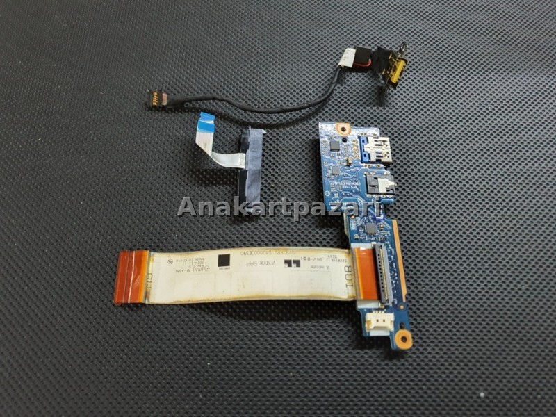 Lenovo Yoga 80JH 80KQ 3 14 HDD Board , Soket + Power Jack + Usb Audio SD Card Board