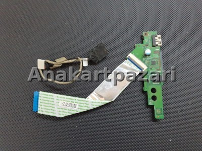 Lenovo Yoga 500 14ISK Flex3 Power Jack + Usb Audio SD Card Board 