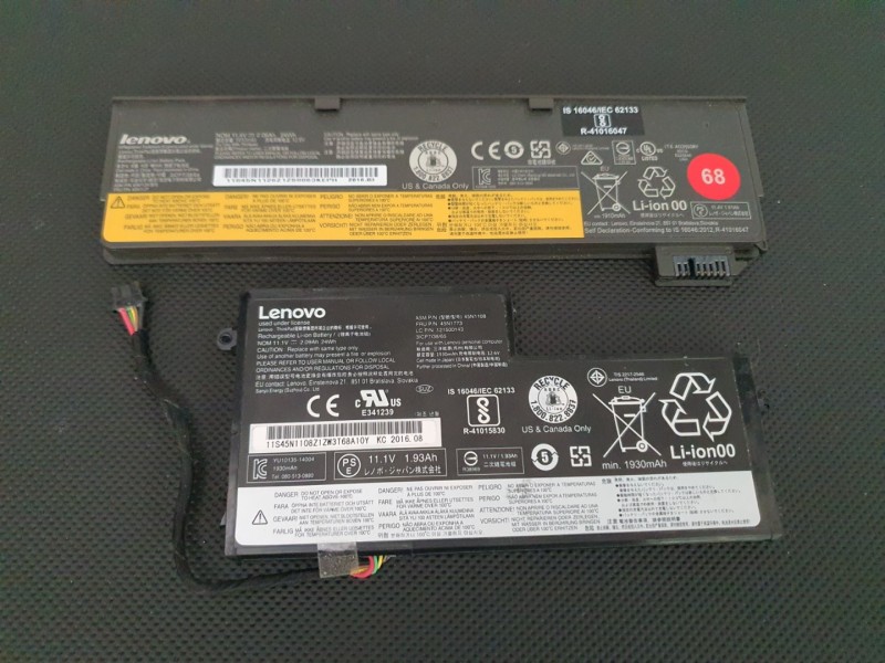 Lenovo Thinkpad X260 İç - Dış Batarya Lenovo Thinkpad X260 İç - Dış Batarya