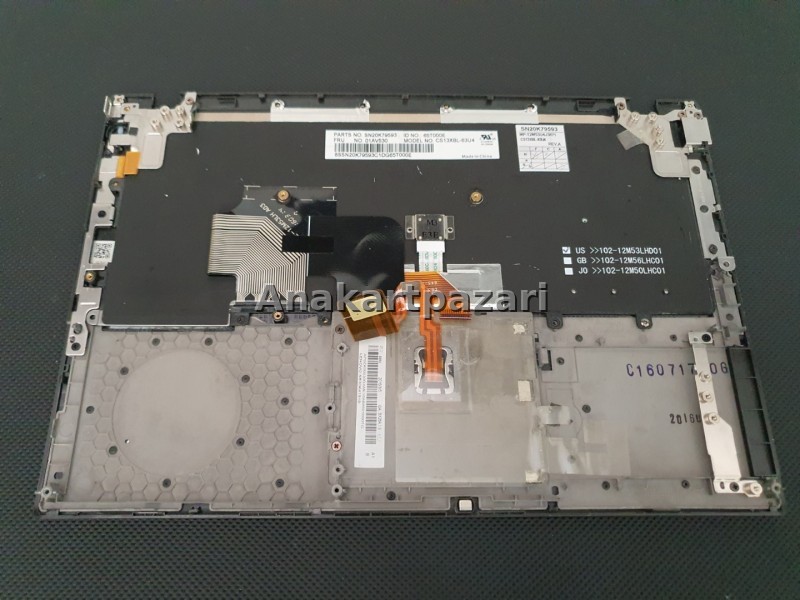 Lenovo Thinkpad X260 Üst Kasa + Klavye + Touchpad
