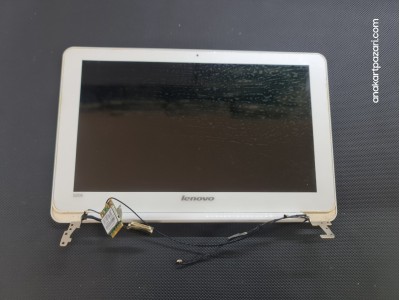 Lenovo İdeapad S206 2638 Ekran + Ekran Cover + Bezel + Ekran Flex ( Data ) Kablosu, Kamera + Wifi Kartı + Menteşe ve Çıtası
