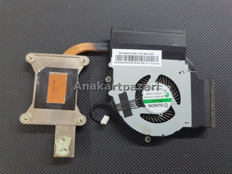 Lenovo Thinkpad Edge E540 Soğutucu Blok + Fan