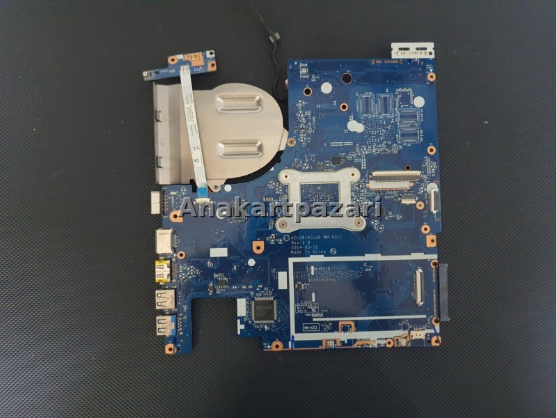 Lenovo G50 30 ACLU9 ACLU0 NM A311 Rev. 1.0 Anakart N2820 Celeron (SR1SG) , Soğutucu Blok