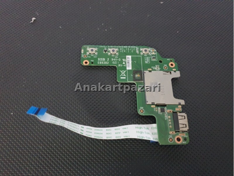 MSI GE62, GP62, GL62, GE72 , GP72 , MS-16J51 , MS-1795 , MS-16J12 Ver. 1.0 Power Board , USB , SD Card Board