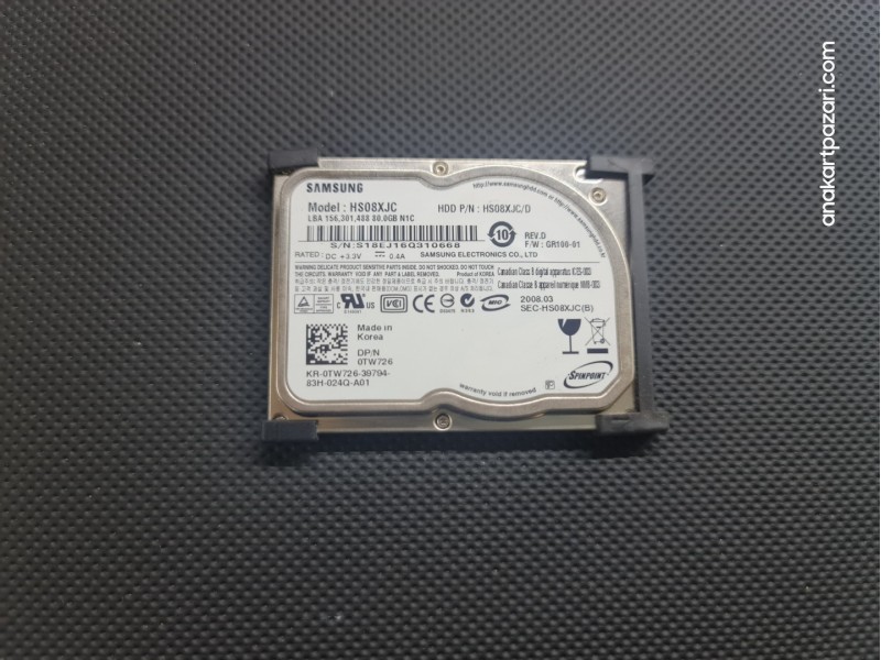 Samsung HS08XJC 80 GB Hard Disk HDD Samsung HS08XJC 80 GB Hard Disk HDD