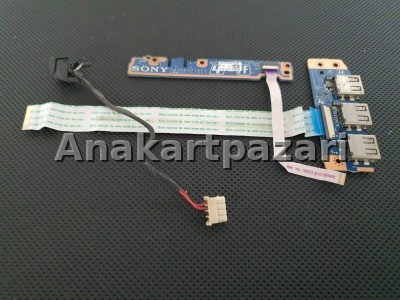 Sony Vaio sve151c11, sve151d11, sve151g11m,, sve1511m1e, sve1511n1e, sve151j11v Power jack , Power Board ( Buton ) , Usb Board 