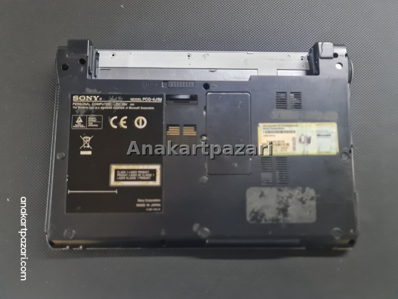 Sony PCG 4J1M VGN TX4XTP Üst Kasa + Touchpad