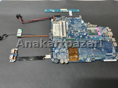 Toshiba Satelite A200 A205 A210 Anakart + İşlemci (Core2) + Power Jack + Usb Board + Power Board ISKAA LA-3481P Rev. 2A