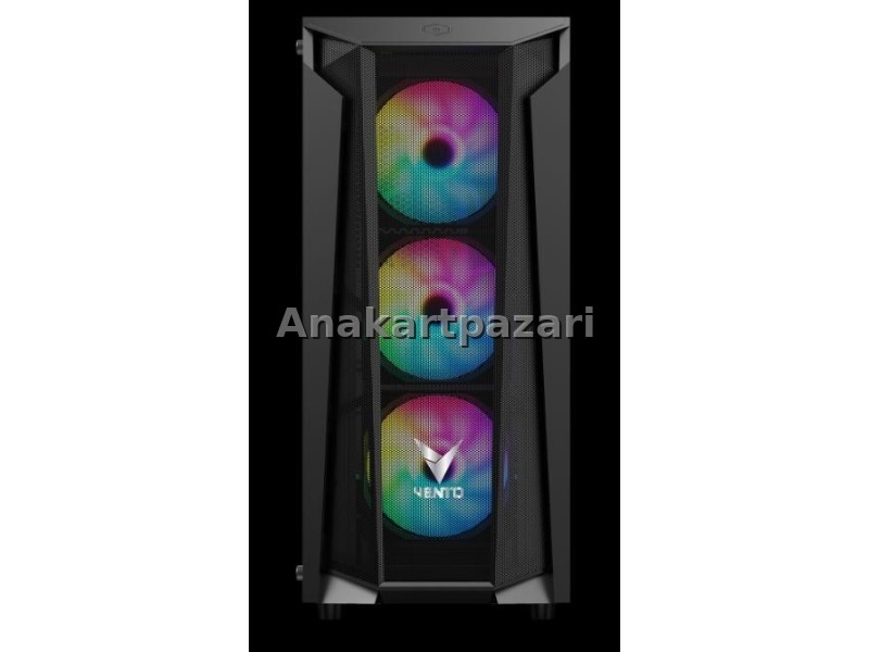FSP VENTO VG15FE BOŞ KASA SİYAH ( PSU YOK )