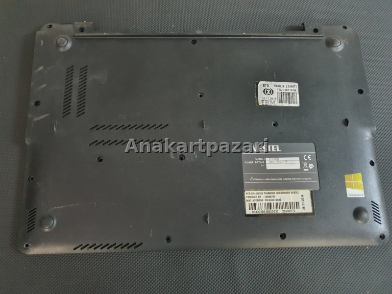 Vestel Casper Exper D141UG02  Alt Kasa