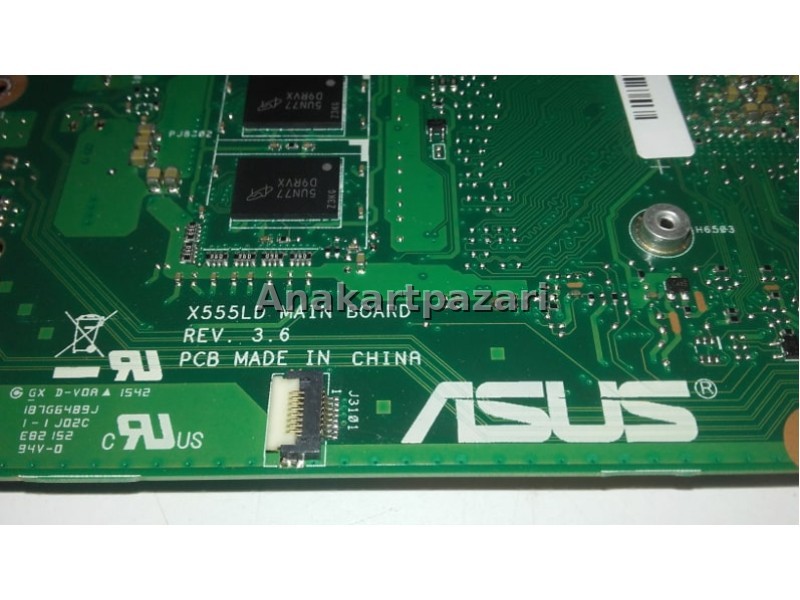 Asus X555LD REV:3.6 On Board Arızalı Anakart