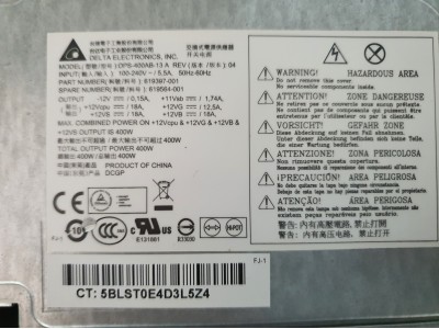 HP Z230 Workstatio DPS-400AB-13A -19A - 400W Power Supply