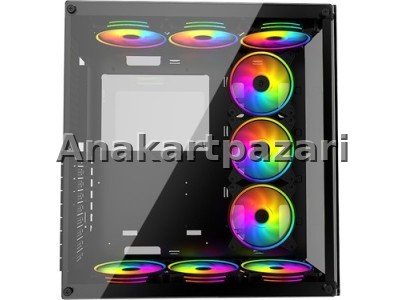 GAMETECH Archon Kumandalı 9 Adet Rgb Fanlı Gamıng