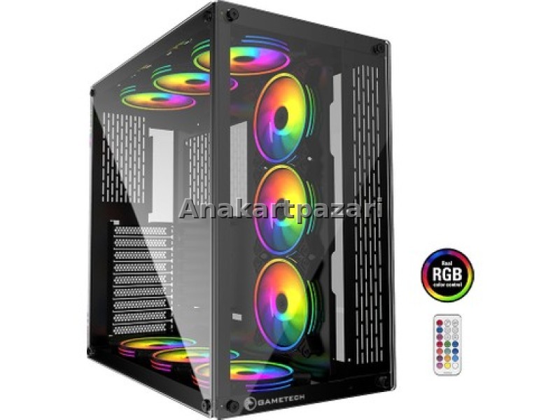 GAMETECH Archon 9x120mm Rgb Fanlı Kumandalı